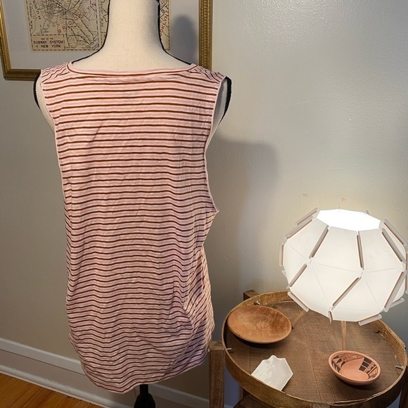 Madewell V‎ Neck Striped Tank New Without Tags - Picture 6 of 7